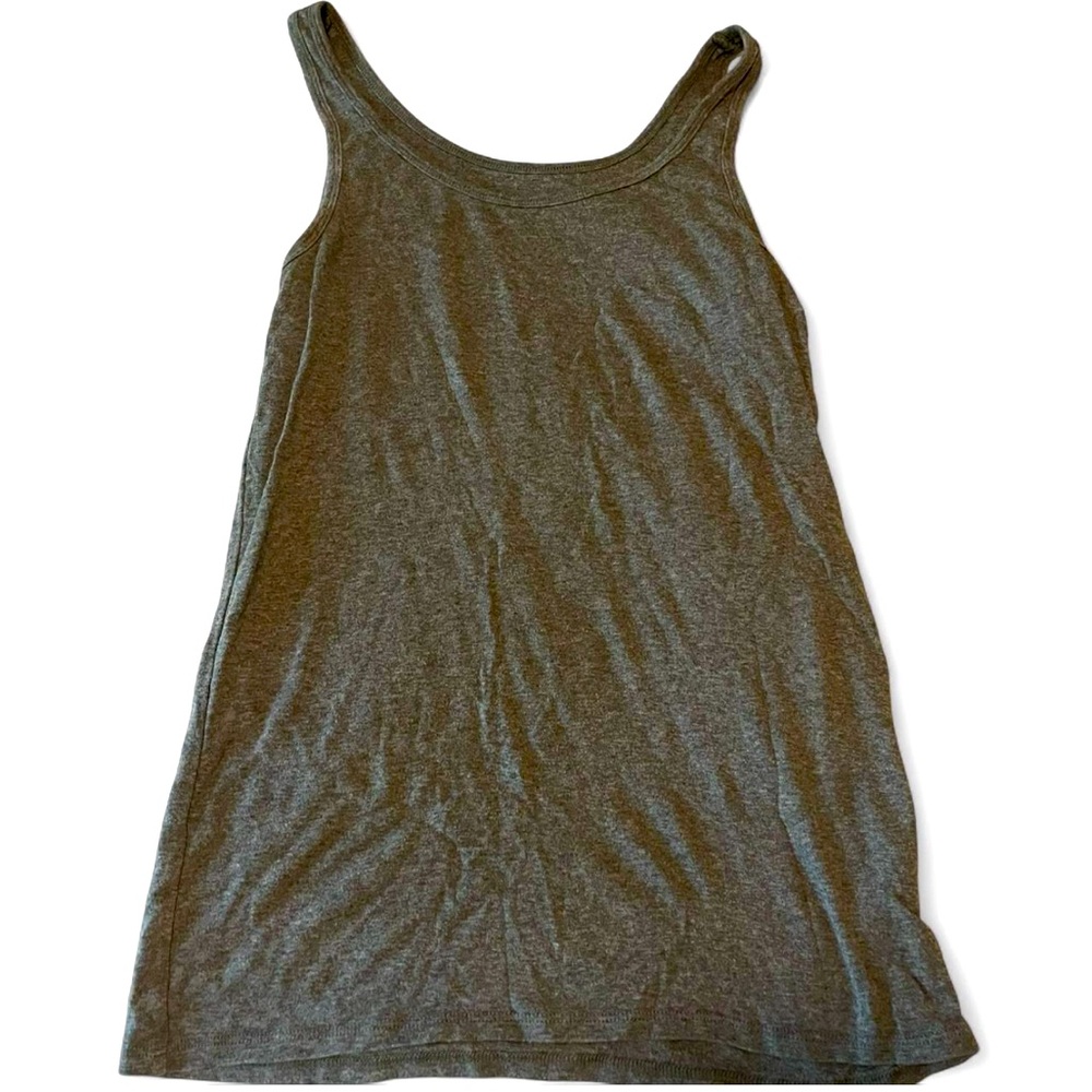 Merona Gray Fitted Sleeveless Tank Top